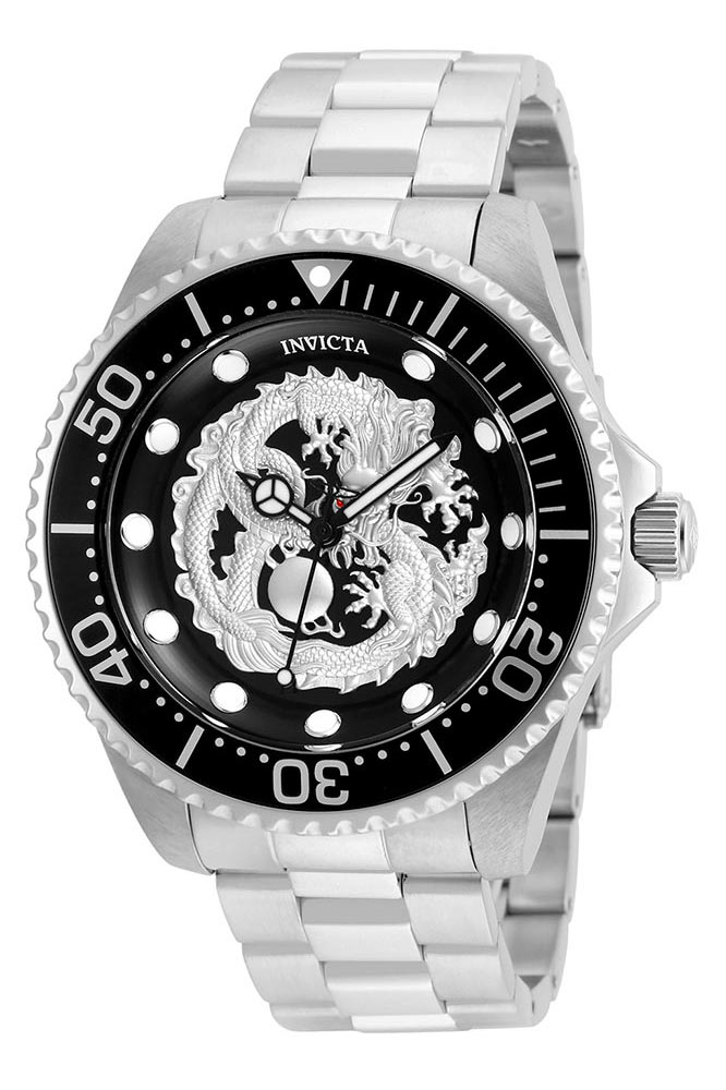 Invicta Pro Diver Mens Automatic 47mm Stainless Steel Case Black Dial - Model 26489