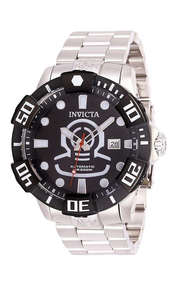 Invicta Pro Diver Mens Automatic 46 mm Stainless Steel, Black Case Black Dial - Model 26977