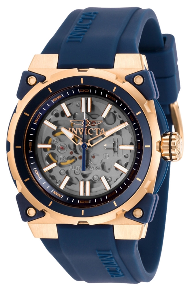 Invicta S1 Rally Mens Automatic 46 mm Rose Gold Case Black, Transparent Dial - Model 27338