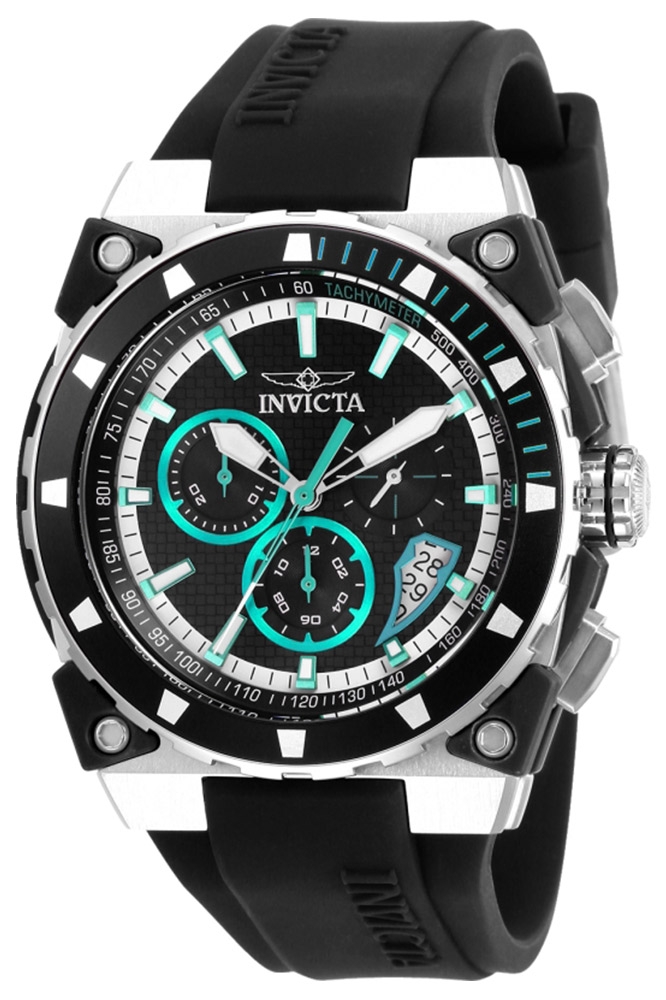 Invicta S1 Rally Mens Quartz 47 mm Stainless Steel Case Black Dial - Model 27340