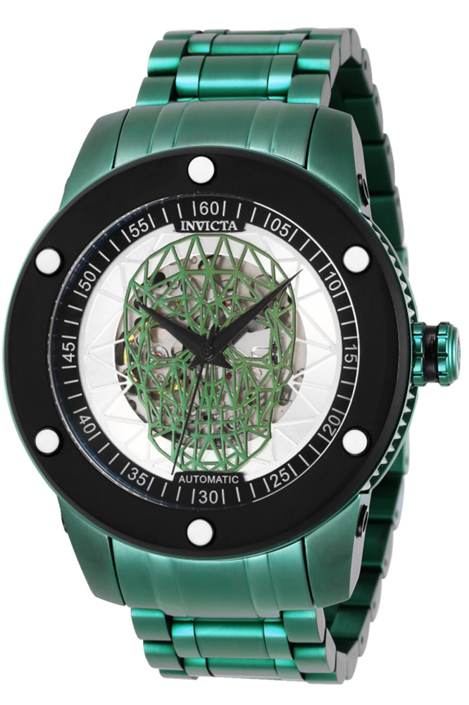 Invicta Speedway Mens Automatic 51 mm Green, Black Case Silver, Green Dial - Model 27616
