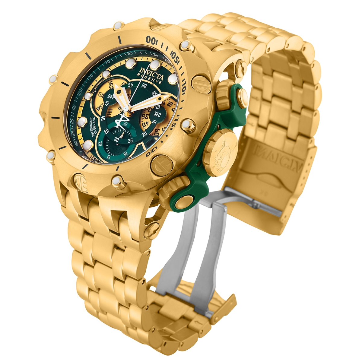 Invicta Reserve Venom Swiss Ronda Z60 Caliber Men's Watch 51mm, Gold  (27793)