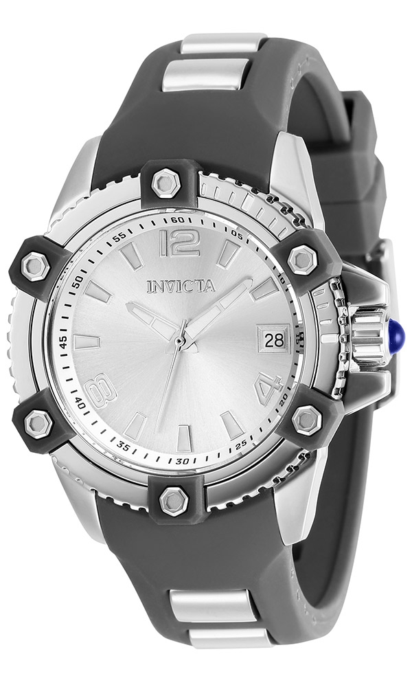 Invicta Pro Diver Womens Quartz 38 mm Stainless Steel Case Silver Dial - Model 27972