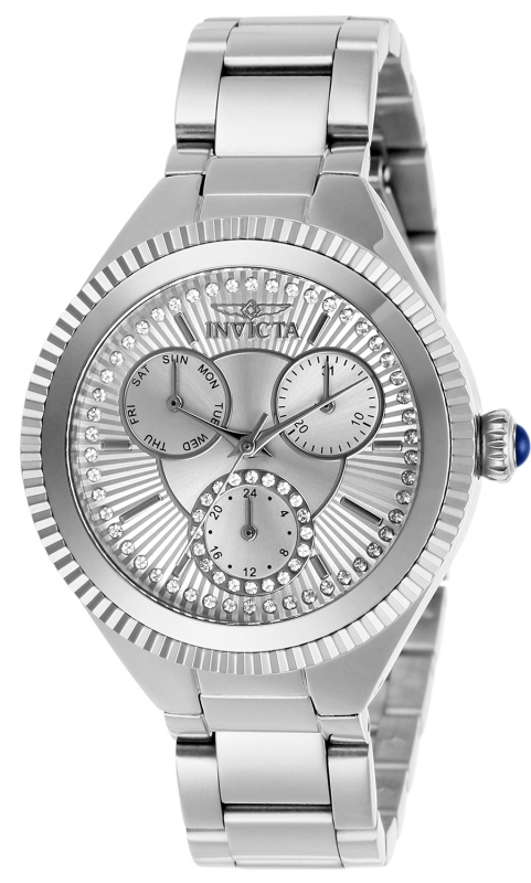 Invicta Angel Womens Quartz 36 mm Stainless Steel Case Silver Dial - Model 28347