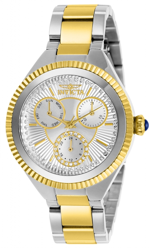 Invicta Angel Womens Quartz 36 mm Stainless Steel Case Silver, Gold Dial - Model 28350