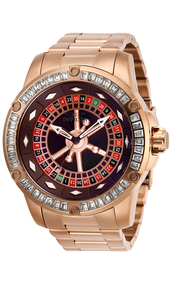 Invicta Specialty Mens Automatic 52 mm Rose Gold Case Black, Red, Green, Brown, Rose Gold Dial - Model 28714