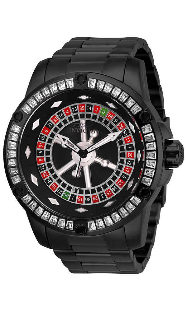 Invicta Specialty Mens Automatic 52 mm Black Case Black, Red, Green, Silver Dial - Model 28715