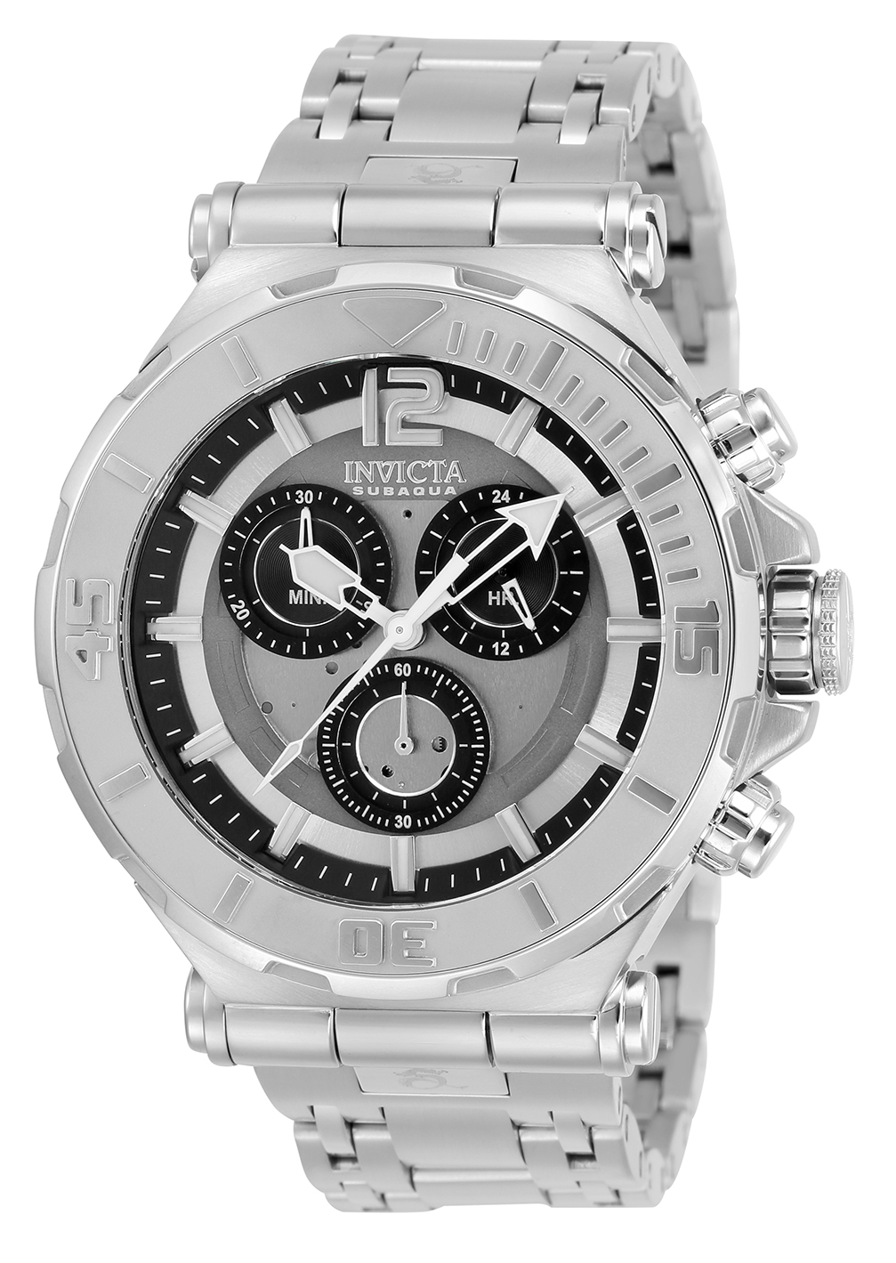 Invicta Subaqua Quartz Mens Watch - 46mm Stainless Steel Case, Stainless Steel Band, Steel (31343)