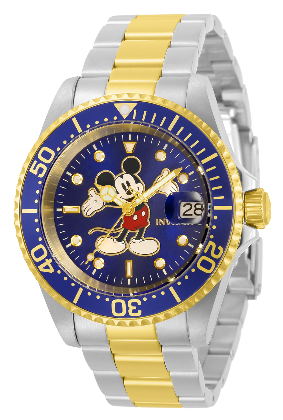 Gold mickey hot sale mouse watch