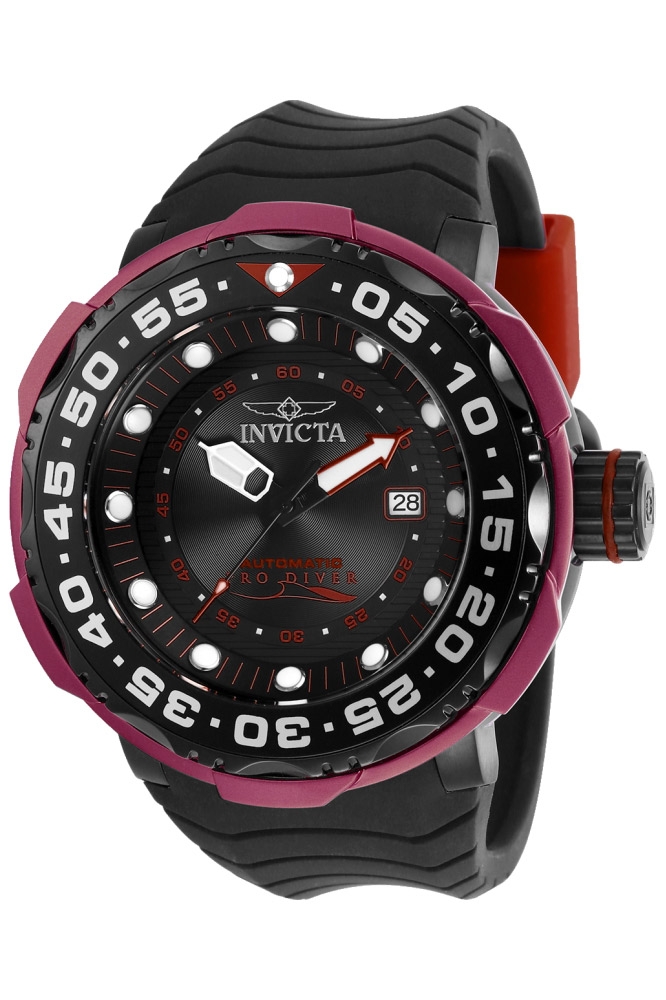 Invicta Pro Diver Mens Automatic 52 mm Black Case Black Dial - Model 28787