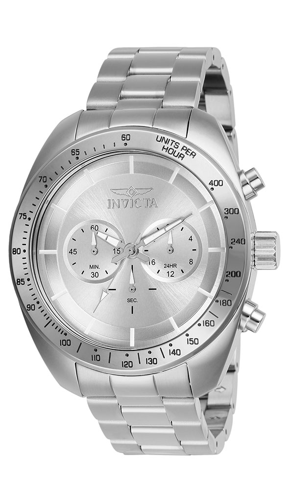 Invicta Speedway Mens Quartz 48 mm Stainless Steel Case Silver Dial - Model 28904
