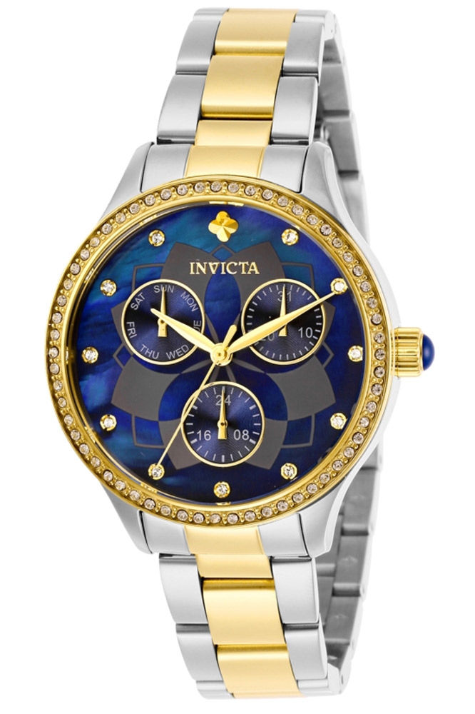 Invicta Angel Womens Quartz 35 mm Stainless Steel Case Blue Dial - Model 29101