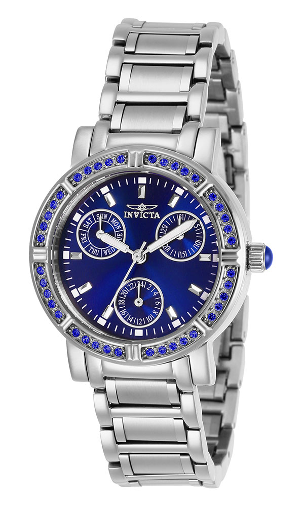 Invicta Angel Womens Quartz 33 mm Stainless Steel Case Blue Dial - Model 29114