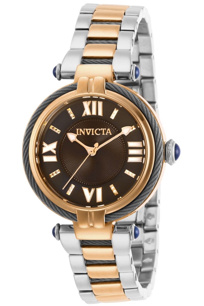 Invicta Bolt Womens Quartz 32 mm Stainless Steel, Rose Gold Case Grey Dial - Model 29132