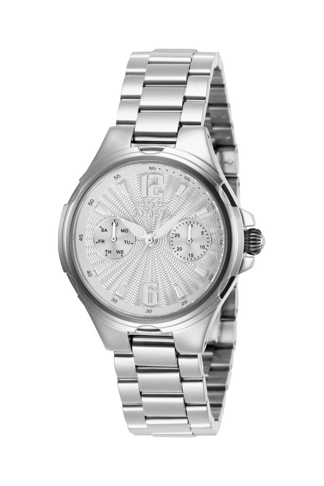 Invicta Angel Womens Quartz 34 mm Stainless Steel Case Silver Dial - Model 29148