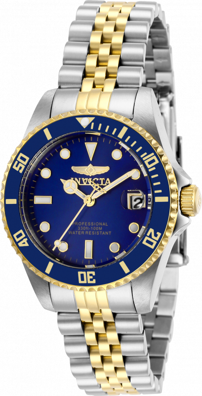 Invicta His Hers Gift Set, Pro Diver Watch, Two-Tone with Blue Dial  Men's: 42mm Women's: 34mm (29182-29188-SET-VD)