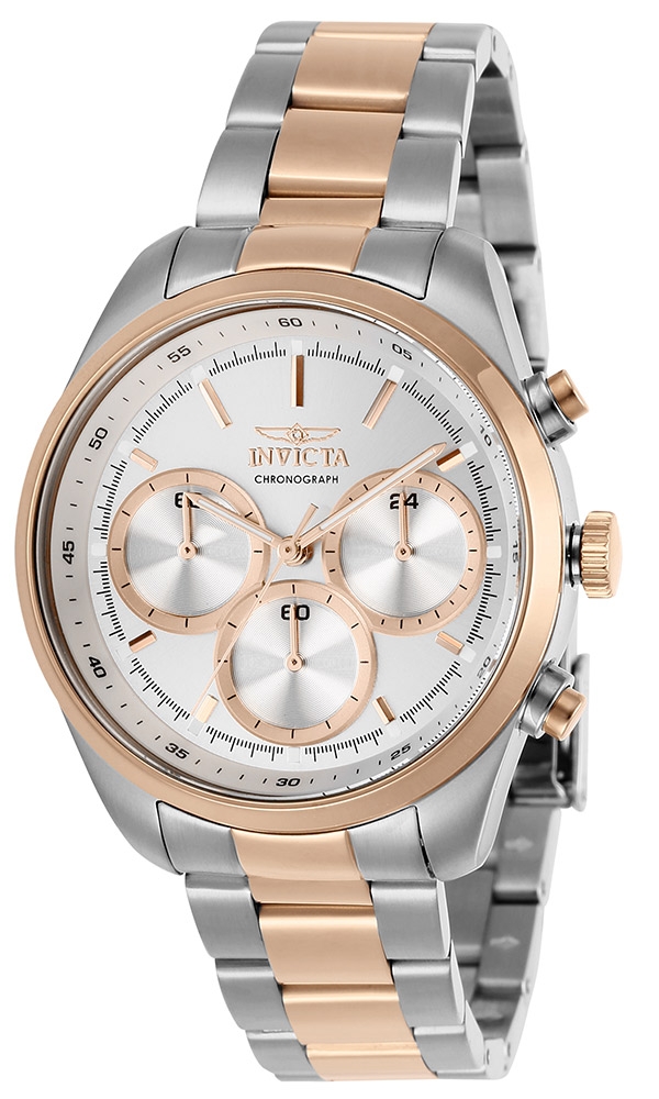 Invicta Specialty Womens Quartz 38 mm Stainless Steel Case Silver, Rose Gold Dial - Model 29266