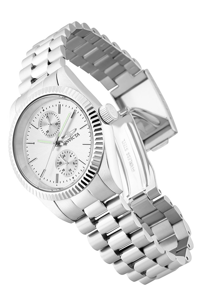 Invicta Specialty Womens Quartz 36 mm Stainless Steel Case Silver Dial - Model 29437