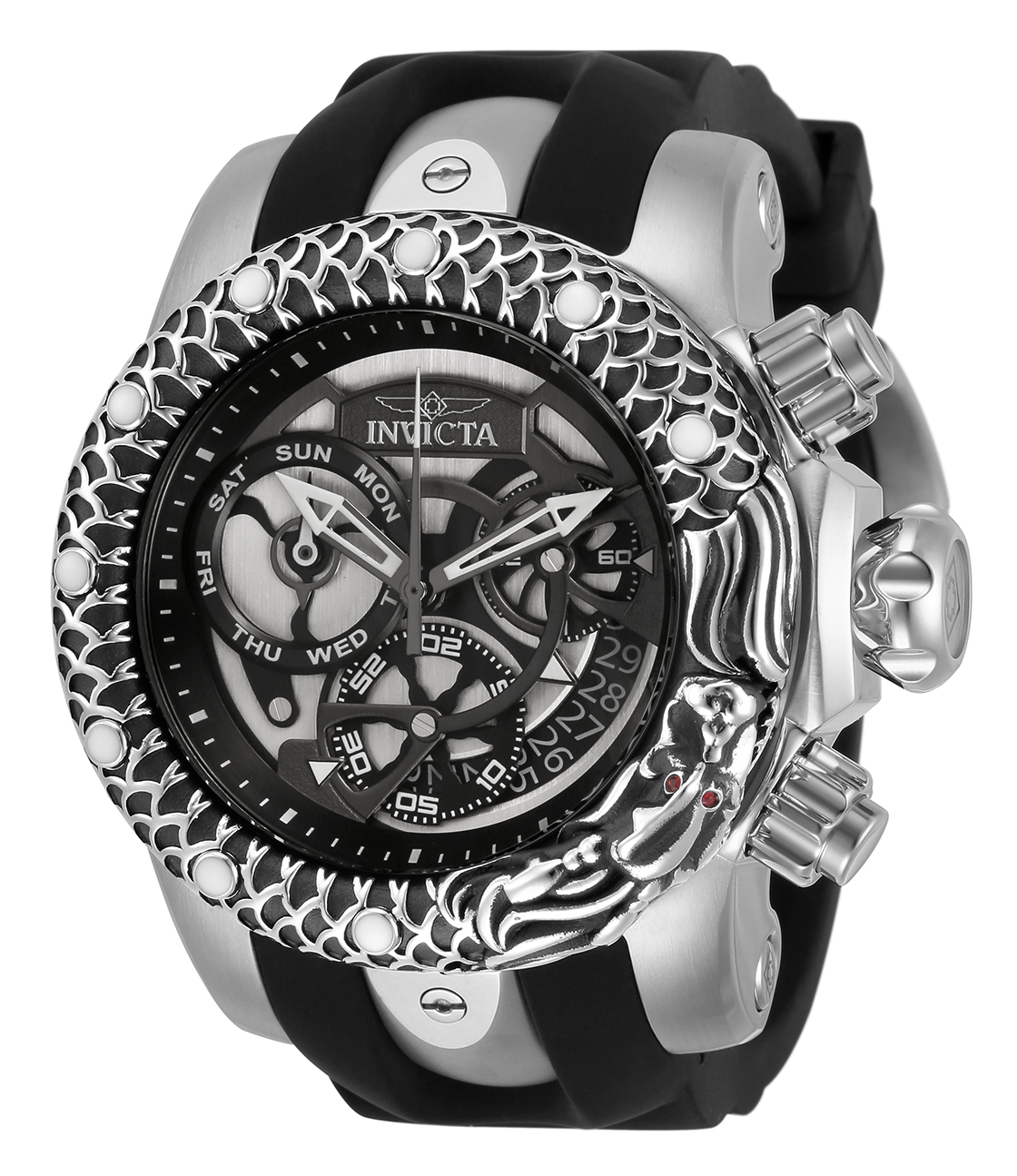 Invicta Venom Swiss Ronda Z60 Caliber Men's Watch - 53.7mm, Steel, Black  (32780)