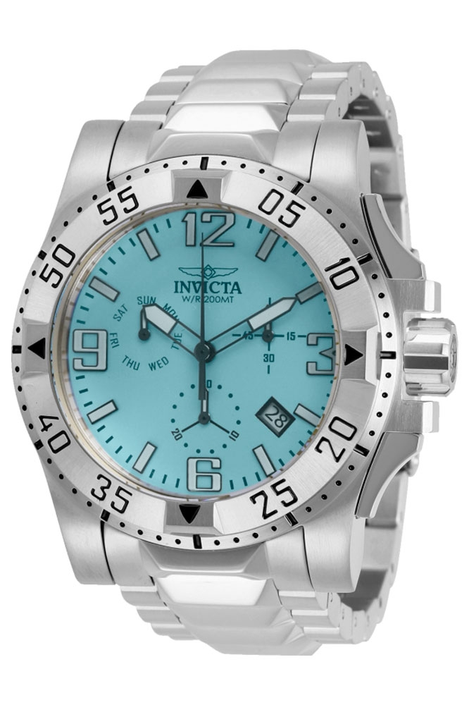 Invicta Excursion Mens Quartz 49.5 mm Stainless Steel Case Silver Dial - Model 29825