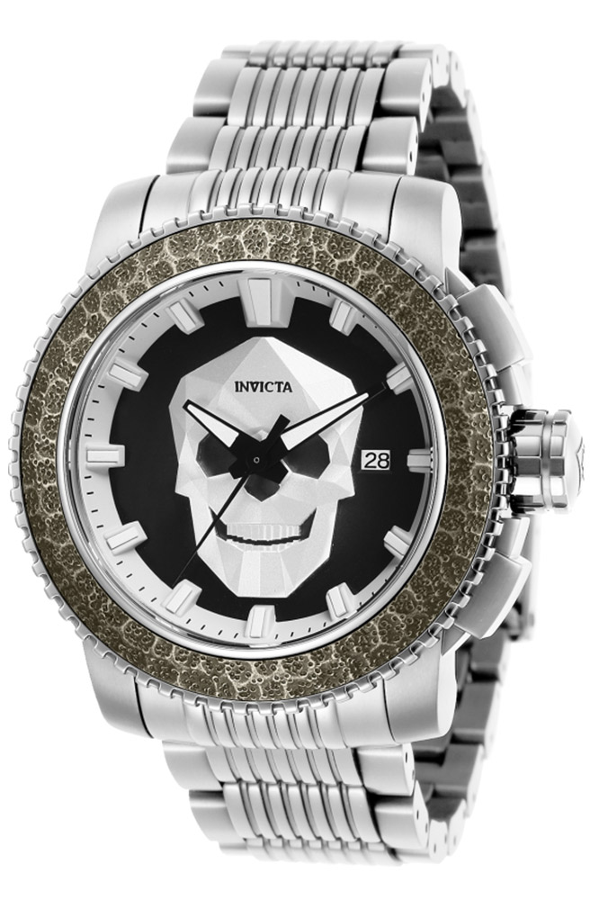 Invicta Sea Hunter Mens Automatic 48 mm Stainless Steel, Bronze Case Black, Silver Dial - Model 29920