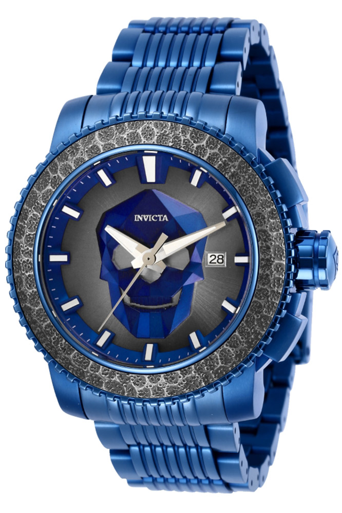 Invicta Sea Hunter Mens Automatic 48 mm Blue, Stainless Steel Case Silver, Blue Dial - Model 29922