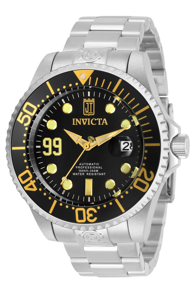 Invicta Jason Taylor Mens Automatic 47mm Stainless Steel Case Black Dial - Model - 30194