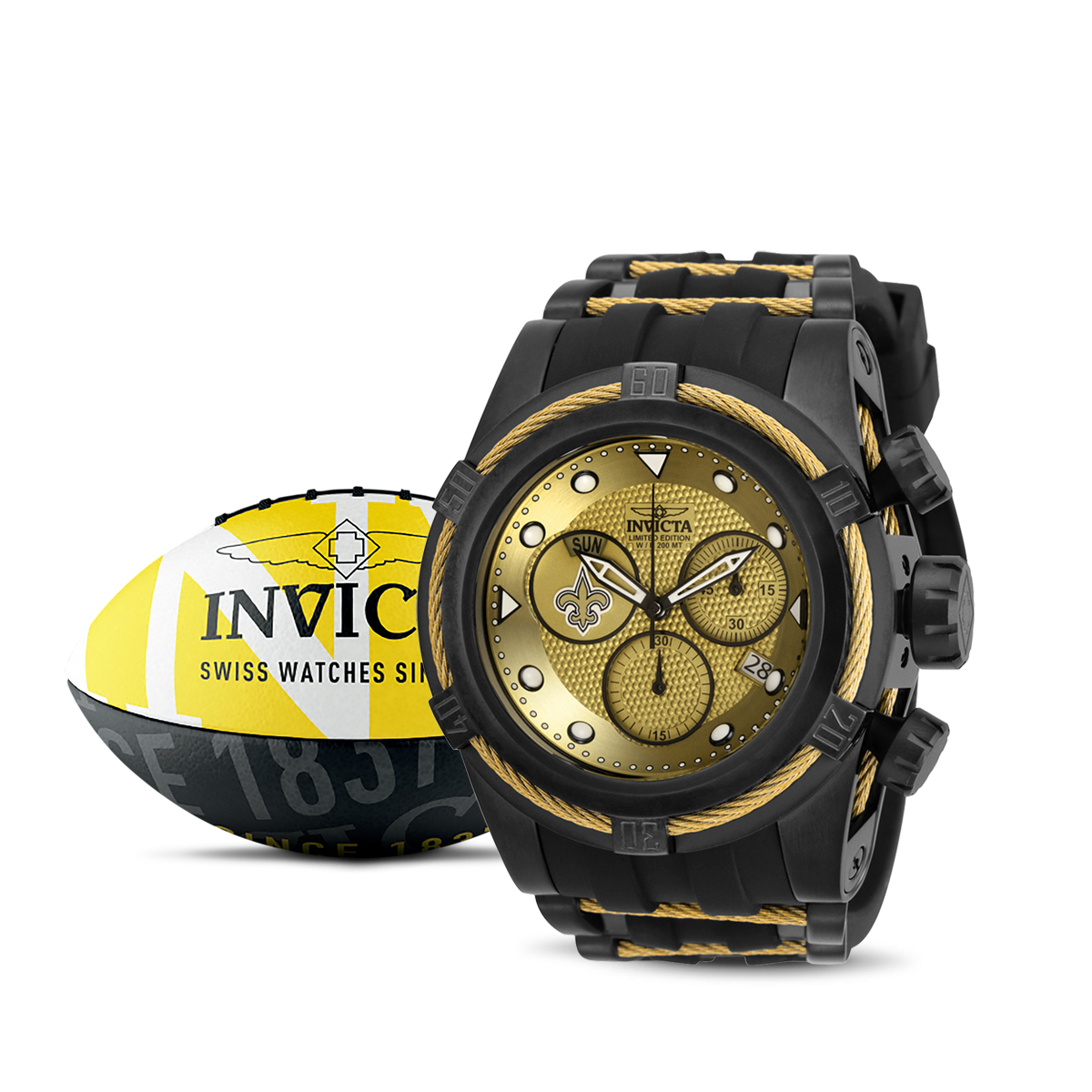 Invicta NFL Dallas Cowboys Chronograph Black Dial Mens Watch 36163