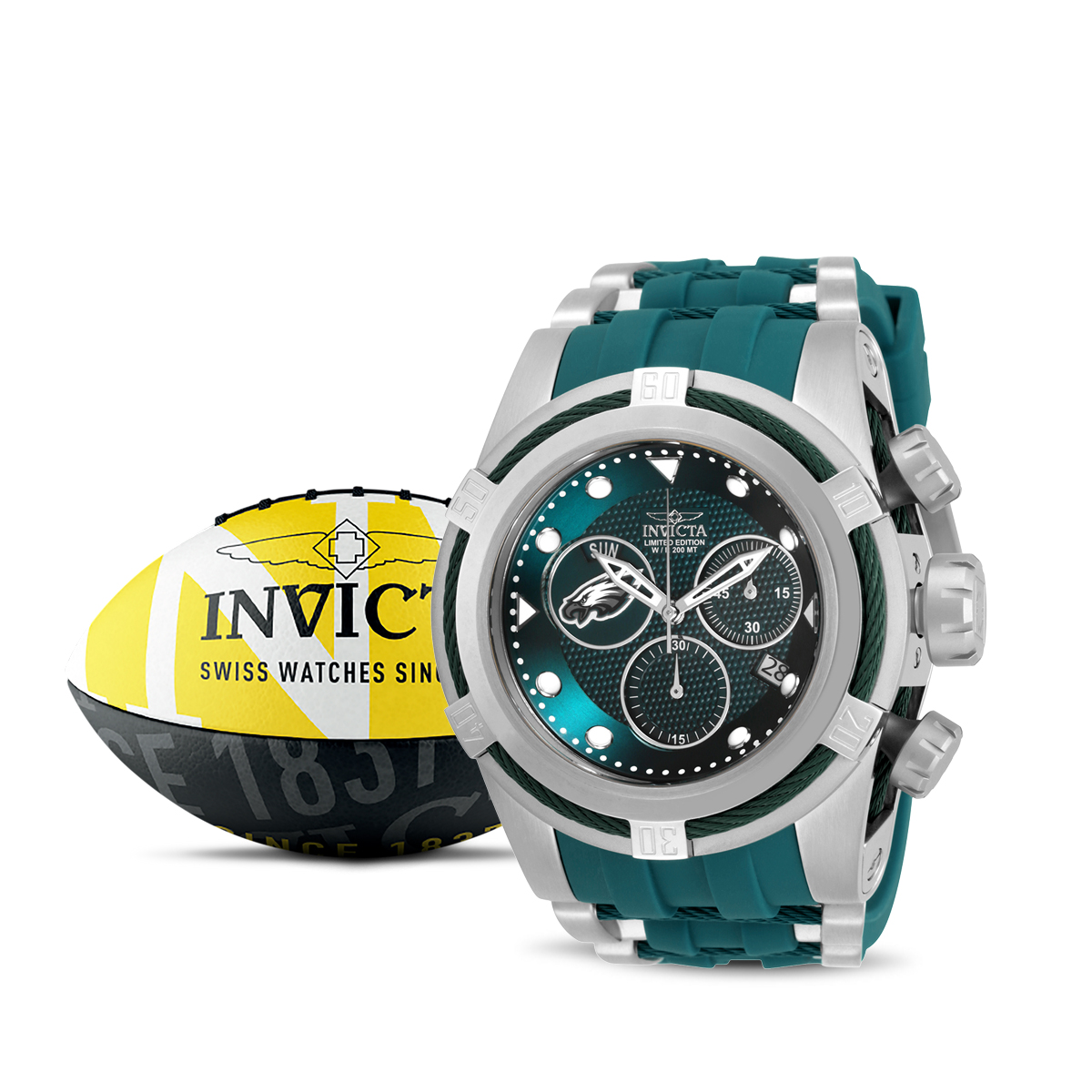 Invicta NFL Philadelphia Eagles Automatic Men's 47mm Grand Diver Watch 42119