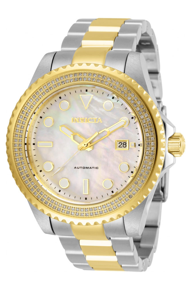 Invicta Pro Diver Diamond Mens Automatic 47mm Stainless Steel Gold - Model 30326