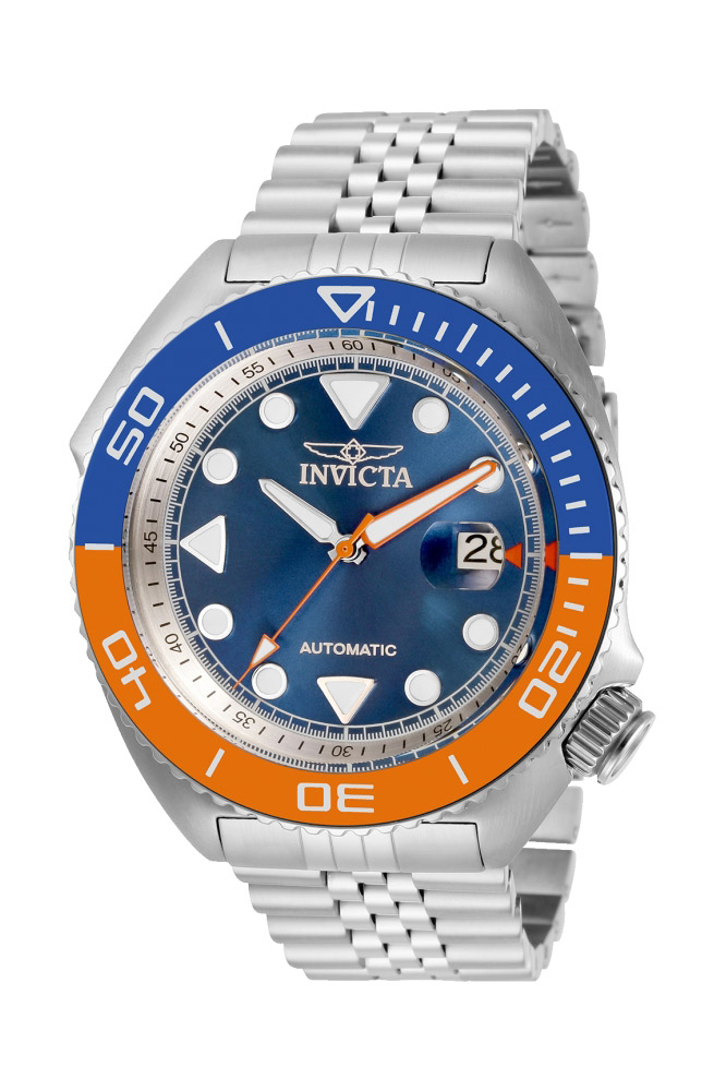 Invicta Pro Diver Mens Automatic 47mm Stainless Steel Case Blue Dial Model - 30415