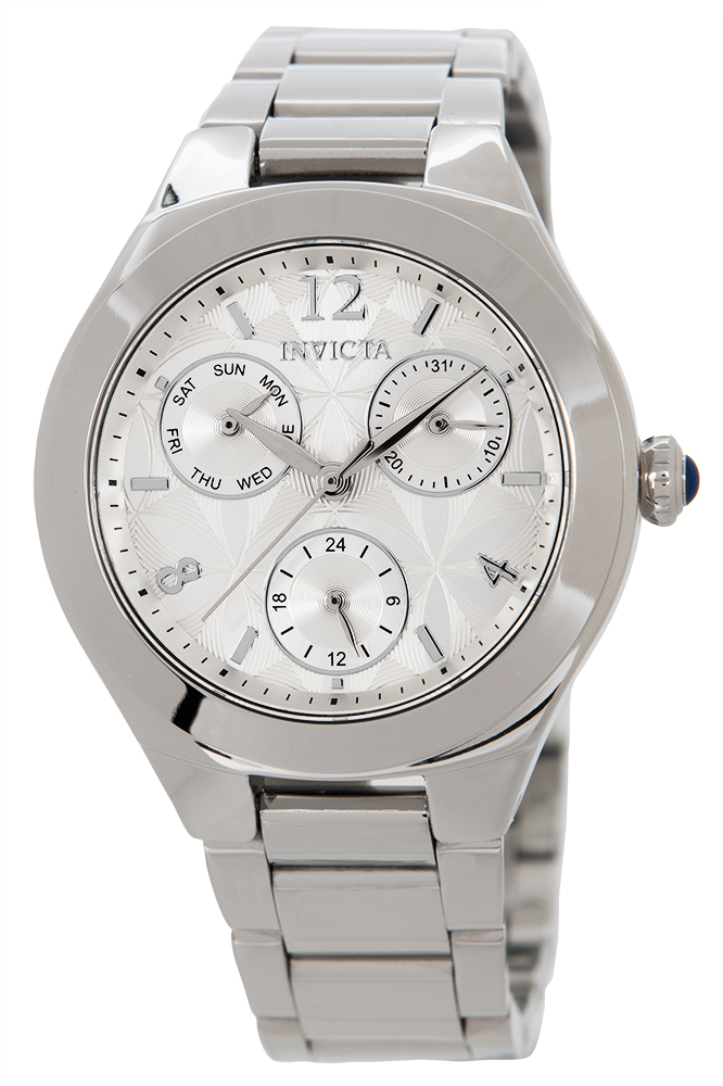 Invicta Angel Womens Quartz 36mm Stainless Steel Case Silver, White Dial Model - 30681