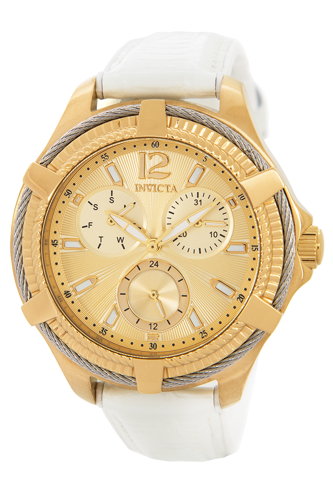 Invicta Bolt Womens Quartz 41mm Stainless Steel Case Gold Dial - Model - 30886