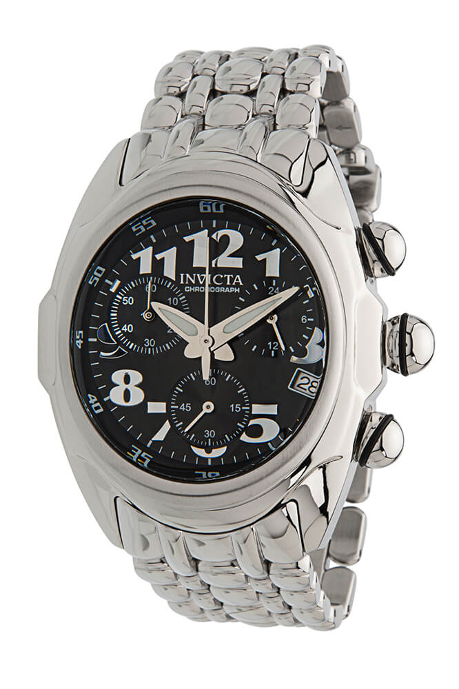 Invicta Lupah Quartz Mens Watch - 46mm Stainless Steel Case, Stainless Steel Band, Steel (31409)