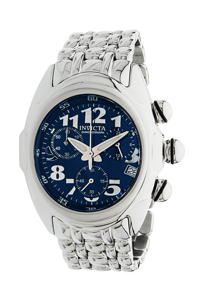 Invicta Lupah Quartz Mens Watch - 46mm Stainless Steel Case, Stainless Steel Band, Steel (31410)