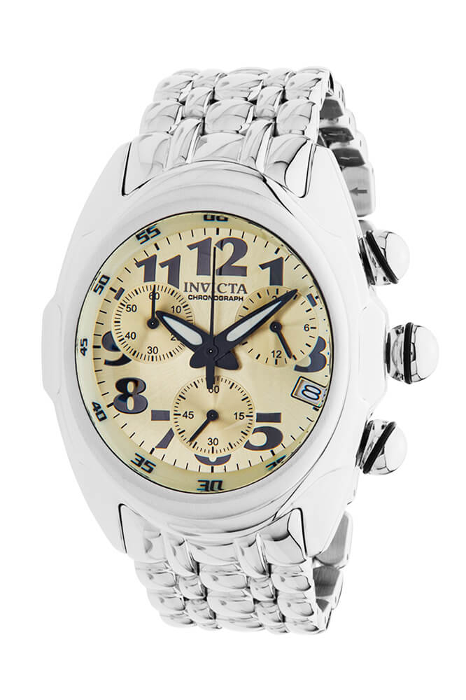 Invicta Lupah Quartz Mens Watch - 46mm Stainless Steel Case, Stainless Steel Band, Steel (31411)