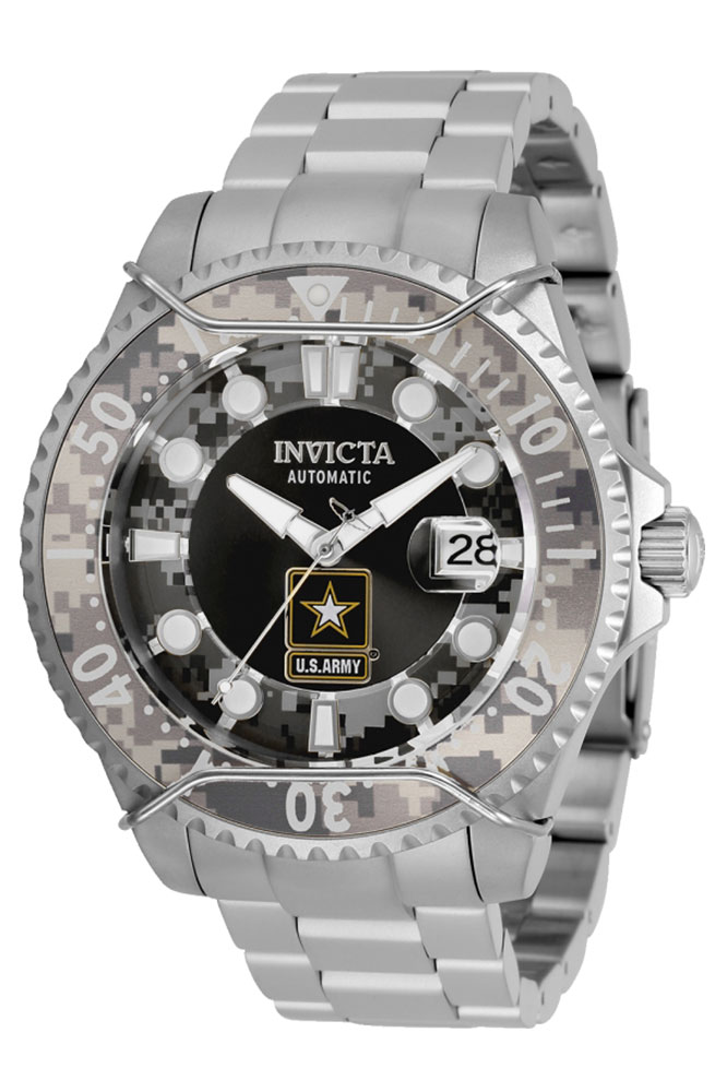 Invicta Army Mens Automatic 47mm Stainless Steel Camouflage Dial - Model 31851