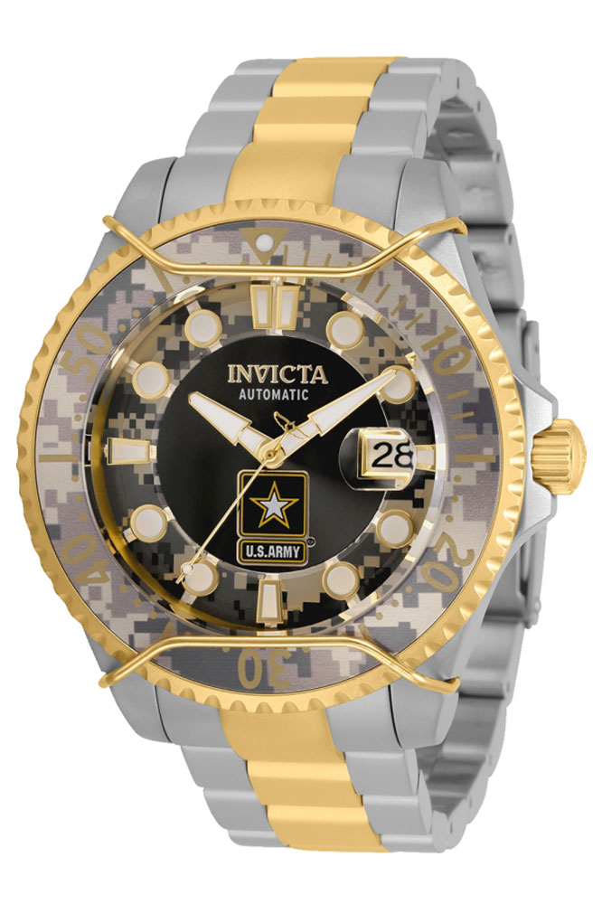 Invicta Army Mens Automatic 47mm Stainless Steel Camouflage Dial - Model 31852