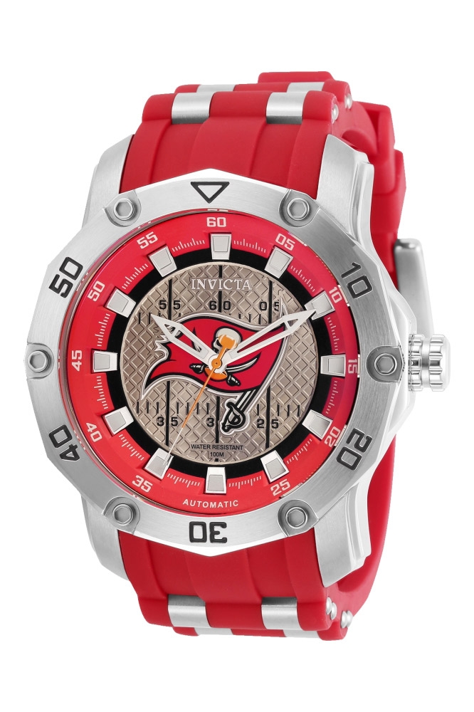 Invicta NFL Tampa Bay Buccaneers Mens Automatic 50 mm Grey Dial - Model 32034