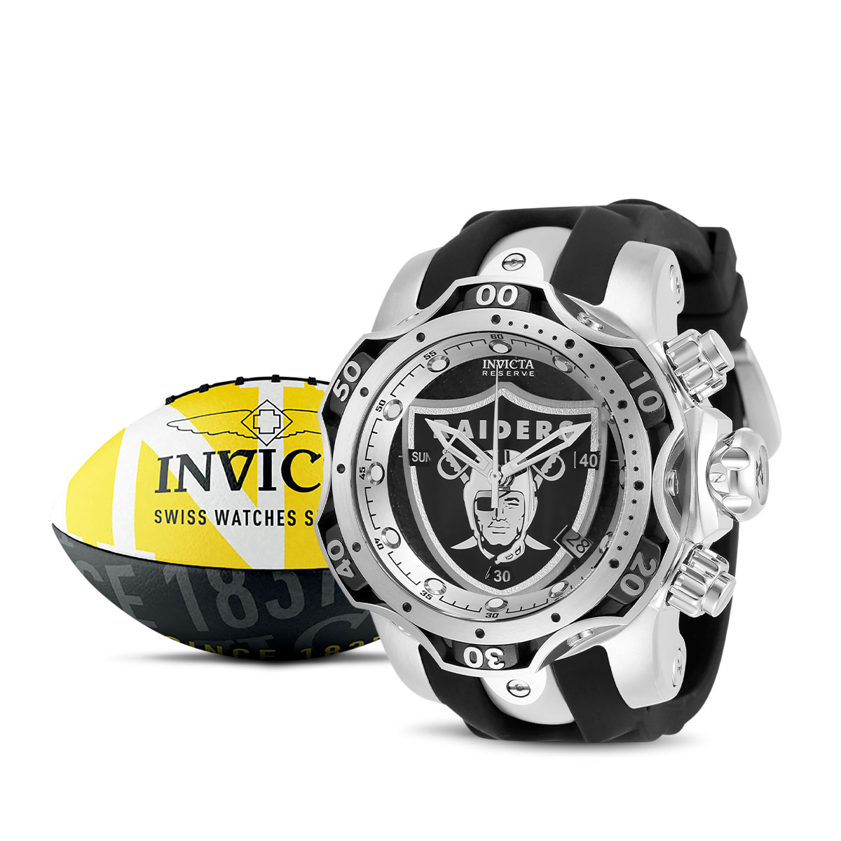 Invicta NFL Philadelphia Eagles Swiss Ronda Z60 Caliber Men's Watch - 53mm,  Steel, Green (41439)