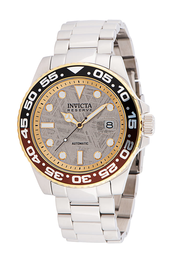 Invicta Reserve Automatic Men s Watch w Meteorite Dial 46mm Steel 34202