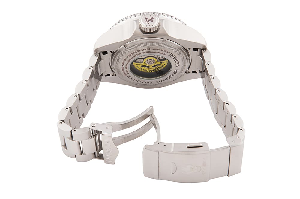 Renewed Invicta Reserve Hydromax Automatic Men s Watch w Meteorite Dial 52mm Steel AIC 34206