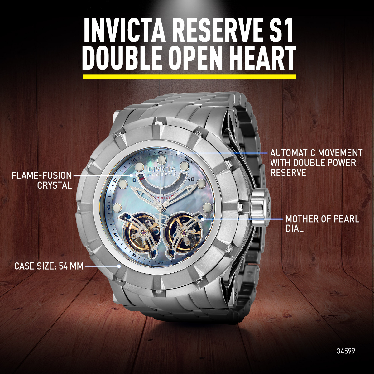 Invicta reserve sale flame fusion crystal