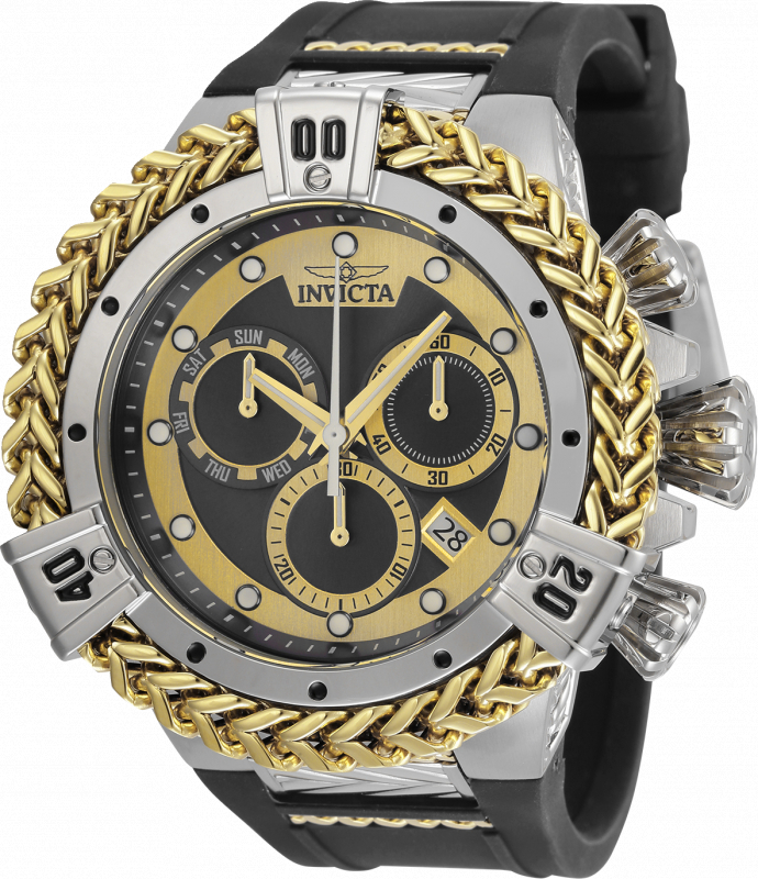 As Is Invicta Reserve 53mm Hyperion Swiss Quartz Silicone Strap Watch 