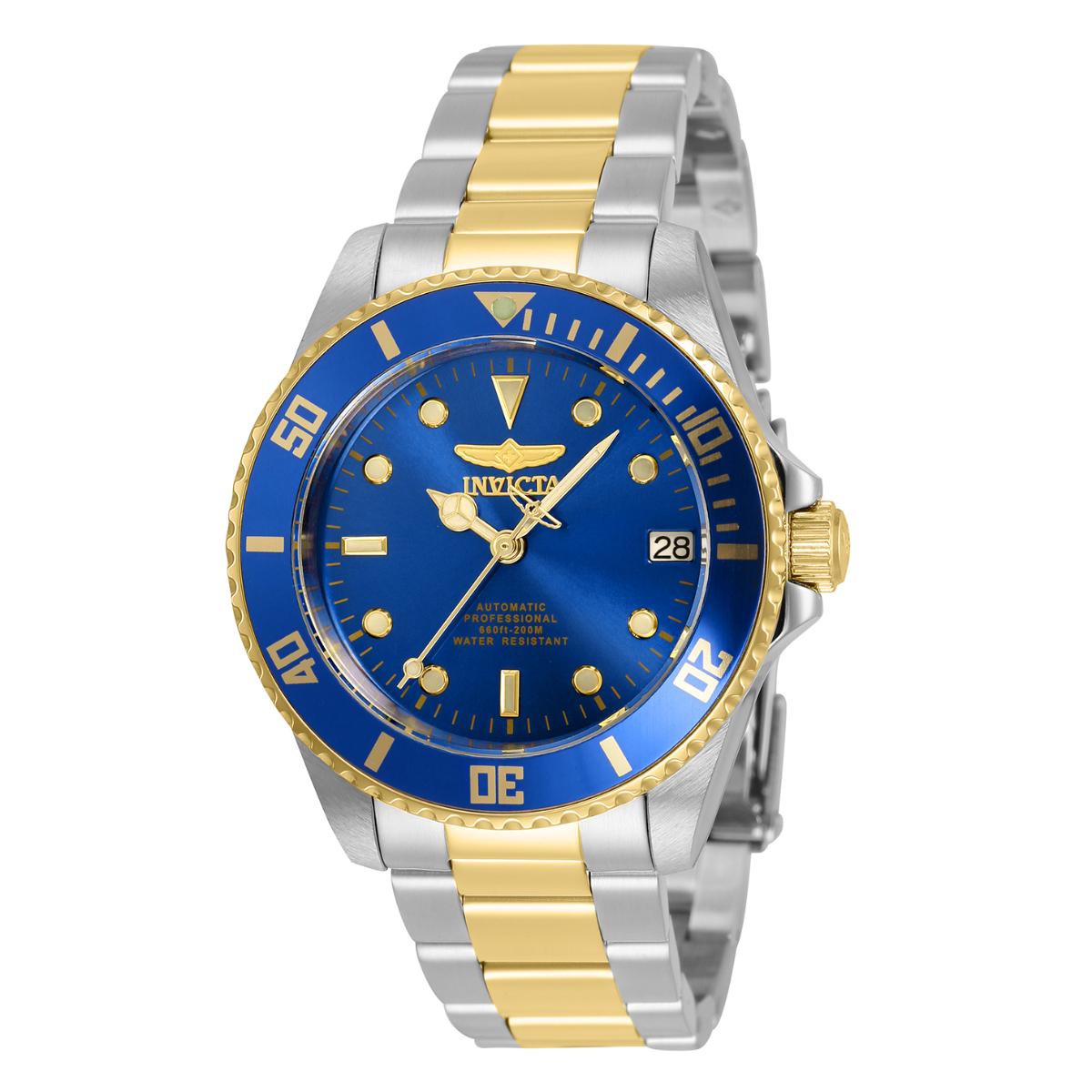 Invicta blue clearance and gold