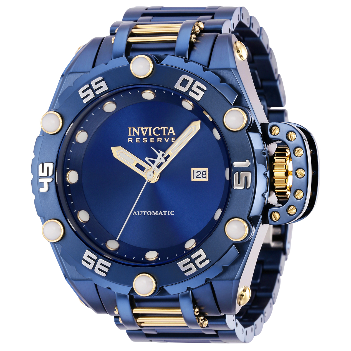 Invicta Men's Automatic Watch - Flying Fox Dark Blue, Black, Silver Br