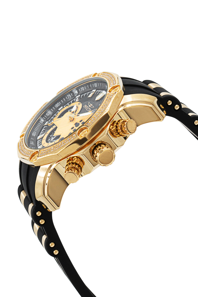 Invicta Pro Diver Carat Diamond Men's Watch 50mm, Gold, Black (38005)