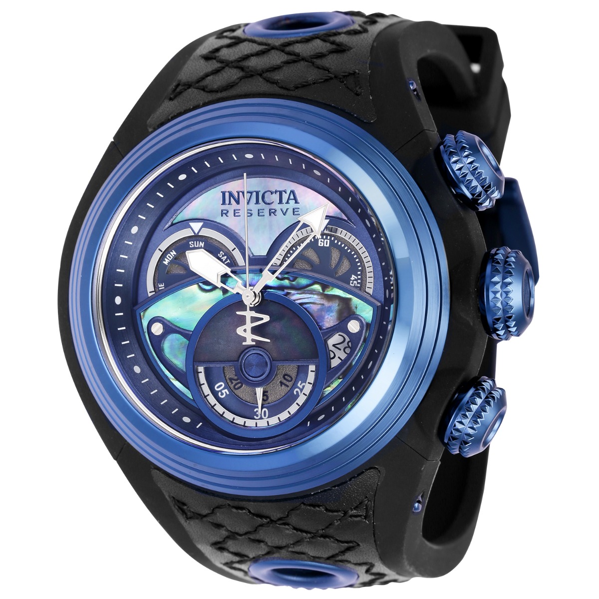 Black and 2024 blue invicta watch