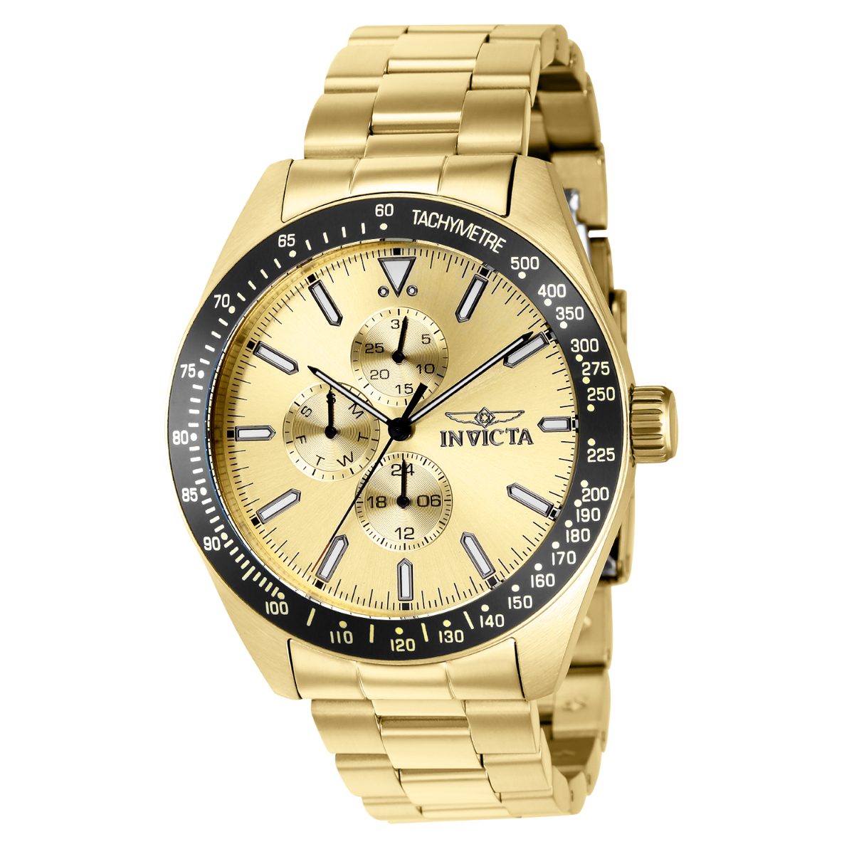 Gold Invicta Aviator Men