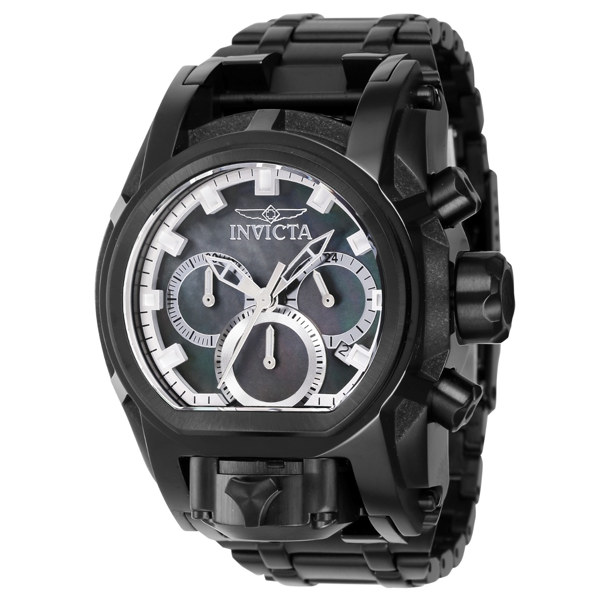 Invicta Bolt Zeus Magnum Men s Watch w Mother of Pearl Dial 45.5mm. Black 40590